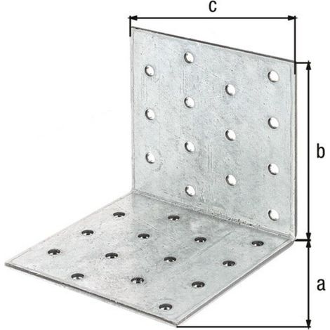 GAH Alberts Lochplattenwinkel ohne Aussteifung 80 x 80 x 80mm mit CE- Ja Stahl sendverz.