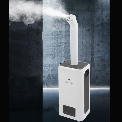 Humidificateur d'Air Ceramique Professionnel pour Grand Espace 200M² Capacité 23,8L Décharge 2000ml/H Contrôle Intelligent de Humidité ABS Adaptateur US (1/5)