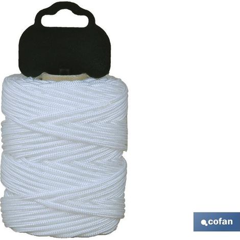 Tresse Polyamide Blister/8840 1 mm 200 Mts blanc