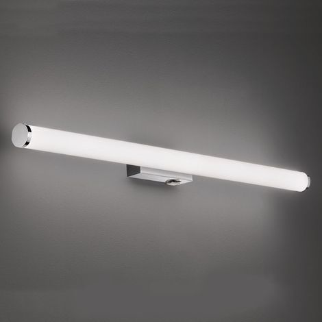 LED Bad Wandleuchte MATTIMO mit Schalter Chrom - Spiegelleuchte, Breite 80cm (1/2)