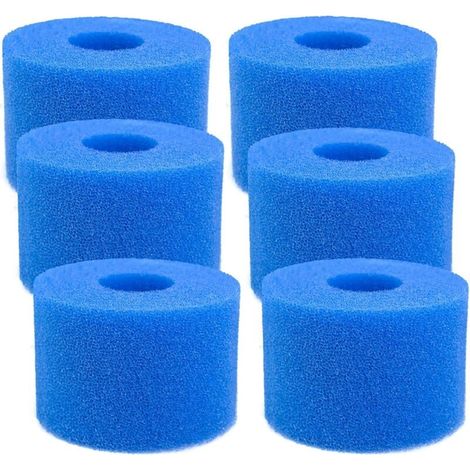 Piece S-Union filter sponge type S1, reusable and washable foam pool filter cartridge, foam cartridge filter for Intex type S1 pool, aquarium, spa YMYNY (1/4)