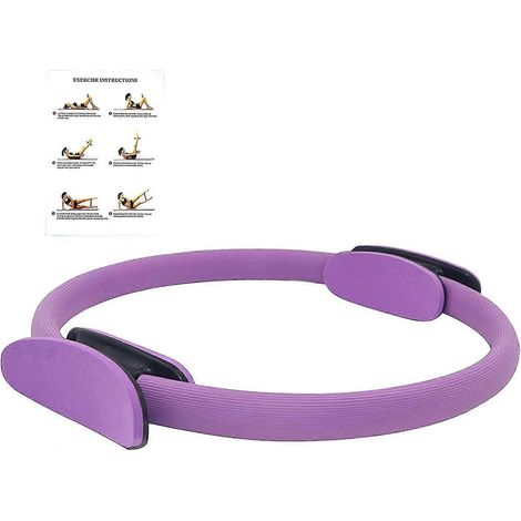 Anneau de Pilates, anneau de Pilates de 38 cm (15 pouces), cercle magique, équipement d'exercice pour l'intérieur des cuisses, pour femmes, anneau de résistance pour exercices à domicile, anneau de yo (1/4)