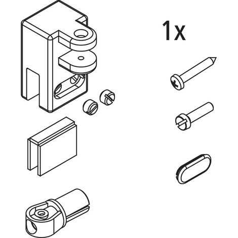 Kermi EBTL EBFI021 Set Stabilis.Kopf 8mm CHR