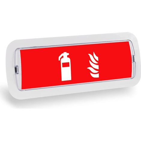 SET Selbstklebendes Feuerlöscher-Piktogramm + Notleuchte 3W