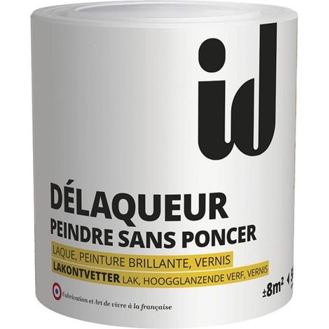 Délaqueur 500ml – Dégraisse et dépolit – Pour boiseries, lambris et meubles – Application facile avec chiffon – Id Paris