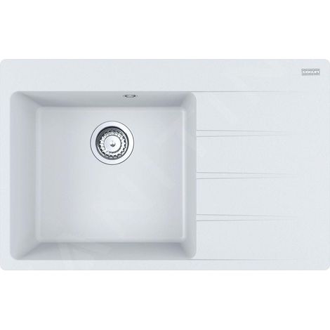 Franke Centro - Évier en Fragranite CNG 611-78 TL / 2, 78x50 cm, blanc-glace 114.0637.512 (1/3)