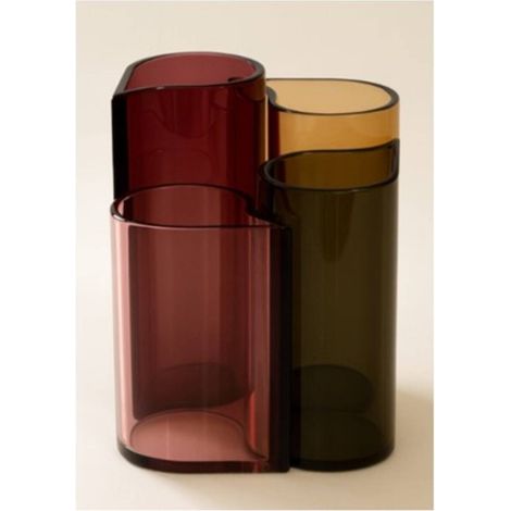 Vaso fiva, altezza 35 cm, verde - Atmosphera créateur d'intérieur