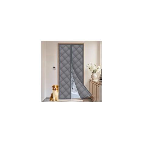 Rideau de Porte magnétique Isolant Thermique, Rideau Thermique Isolant Anti froid et Chaleur, Rideaus Thermiques anti Froid, Énergie pour Porte Balcon ou Terrasse, 90 210CM (1/5)