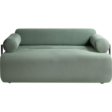 Sofa 2-Sitzer ELVA Stoff Hellgrün