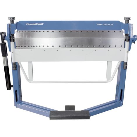 Plieuse de tôle manuelle à pied 1270 mm – Angle de pliage 0-135° – Épaisseur jusqu'à 2 mm – Lame segmentée supérieure et inférieure – Metallkraft