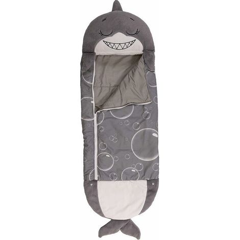 Folding sleeping bag pillow, 2 in 1, anti-kick sleeping bag for children, shark