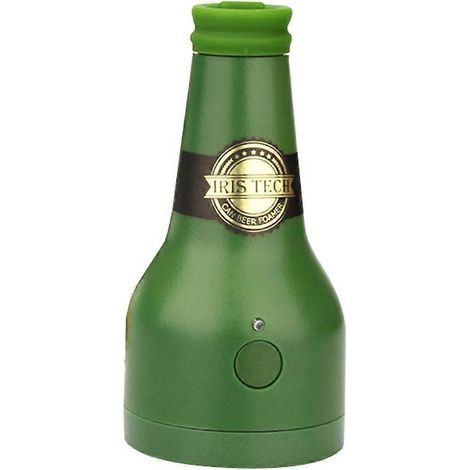 Machine à mousse de bière ultrasonique, créateur de formes de bouteilles, machine à bulles portable pour bières en canette et en bouteille (vert)-Green (1/3)
