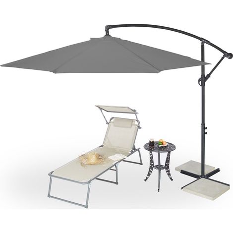 Freihangender sonnenschirm 300 cm 8830