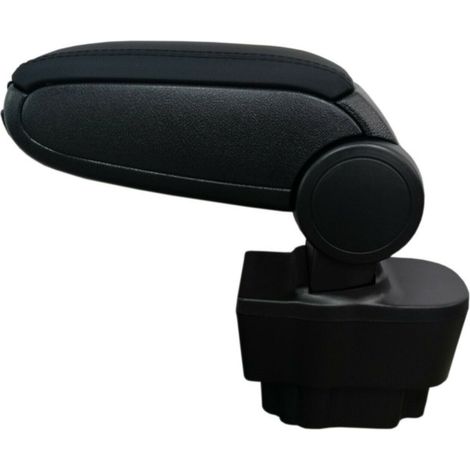 Neue Armlehne/Auto-Armstütze für Opel Corsa D (2006–2014) mit schwarzem, luxuriösem Lederbezug (Kunstleder)