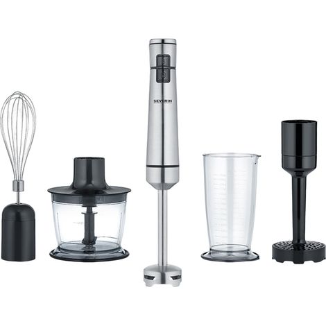Severin SM 3775 mixeur plongeant sans fil noir inox (1/5)