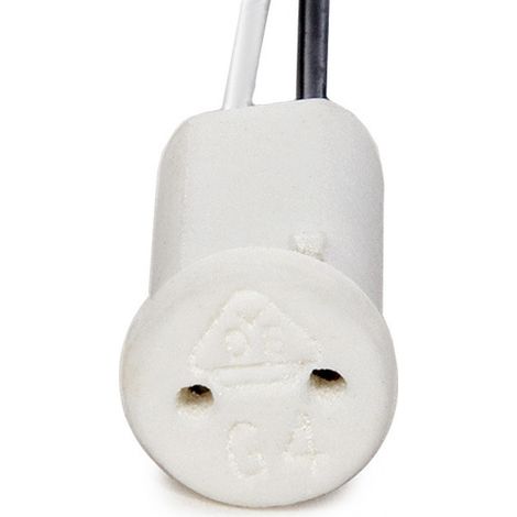Portalampada Ceramica G4/MR11 Cavo 300Mm 180ºc (1/3)