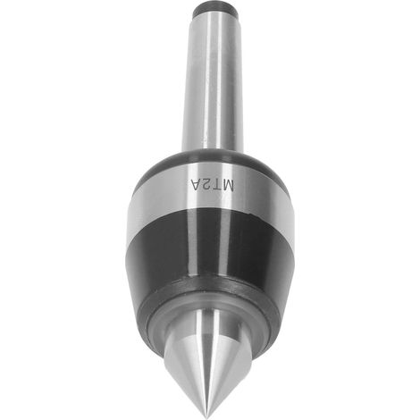 Pointe Tournante MT2A Précision Étanche à 4 Roulements Acier 40cr Cône Morse 2 60° 0.005 Pour Tour CNC (1/5)