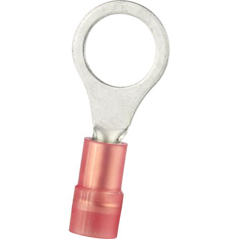 Cosses à œillet RS PRO, Isolée, Rouge, 1.5mm², M8, 11.6mm