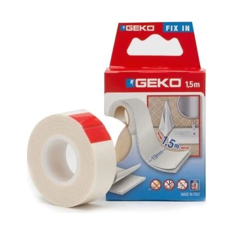 Doppelseitiges Klebeband weiß 19 mm x 1,5 m