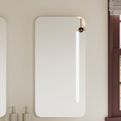 Signature Diego Oblong LED Bathroom Mirror 800mm H x 400mm W (1/4)
