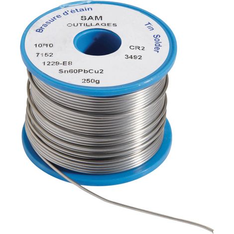 Bobine 100 grammes de soudure trimétal Ø 1 mm - 1229-E6 - SAM OUTILLAGE