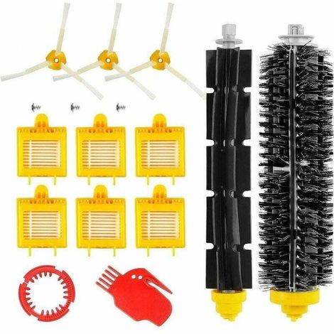 13-teiliges Ersatzteilset für Roomba 700 Serie (700, 760, 770, 780, 790) - Zubehörset (Seitenbürsten, Filter, Cerda-Bürste usw.) für Saugroboter.
