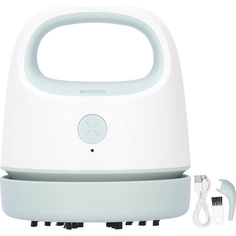 Nettoyeur de Bureau Mini USB 2 Niveaux Aspirateur à Poussière Portable pour Crumbs Bureau Maison