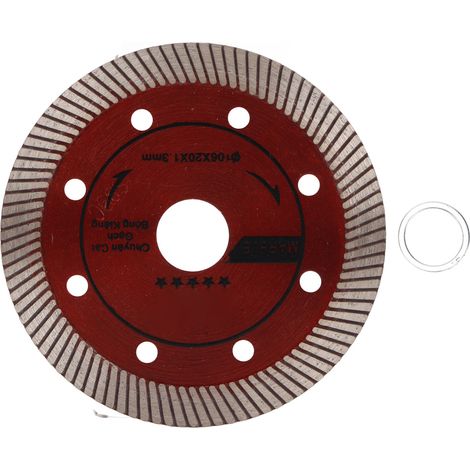 Disque de scie diamantée 107mm 72 dents pour coupe carrelage, granit et béton (1/5)