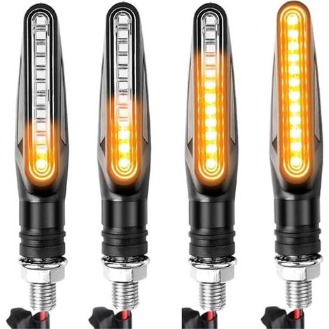 Clignotant Moto Led - 4 pièces Clignotant Led Moto,12 V Clignotant Moto mode fluide flexible et haute résistance (1/5)