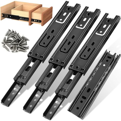 Glissiere pour Tiroir 150-290mm pour Charges Lourdes, 4 Pièces (1/5)