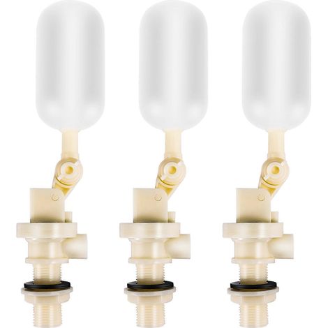 Lot de 3 soupapes à flotteur pour abreuvoir automatique (chevaux, bovins, chèvres, moutons, porcs, chiens) - Fournitures agricoles (1/4)