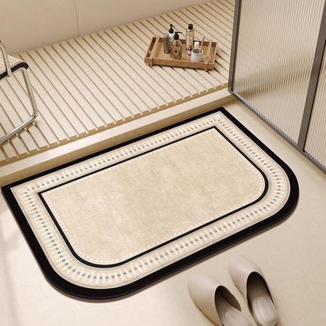 Tapis Salle Bain Mignons, Tapis Bienvenue pour DéCoration Salle Bain, Tapis D'EntréE AntidéRapant pour Terrasse D'EntréE(32 48inch) (1/5)