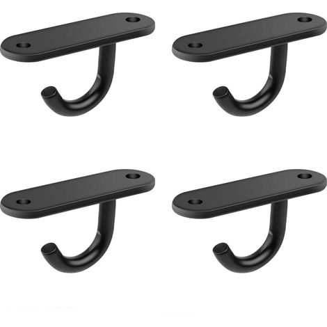 Lntyq 4er-Set Schraubhaken, 6 cm große Deckenhaken aus Edelstahl, Schraubhaken mit verschweißter Basis für kleine Deckenventilatoren, Wandlampen und Moskitonetze (1/5)