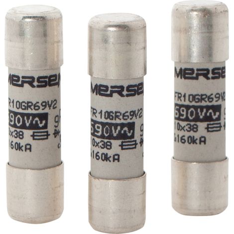 fusible cartouche - 10 x 38 - gg - 4a - 500v - boite de 10 - mersen x213598