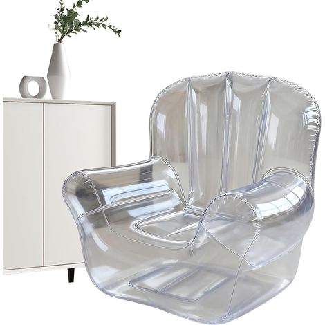 Aufblasbarer Sessel, aufblasbare Möbel, winddichtes Sofa – bequemes, transparentes Sofa zum Entspannen im Garten, auf dem Balkon, am Pool oder im Außenbereich