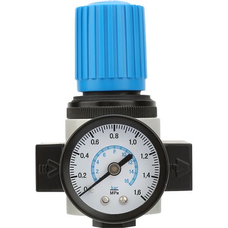 LR-1/4-MINI 16 bar 16 kg Manomètre de contrôle de pression pour compresseur d'air, soupape de décharge G1/4" (1/5)