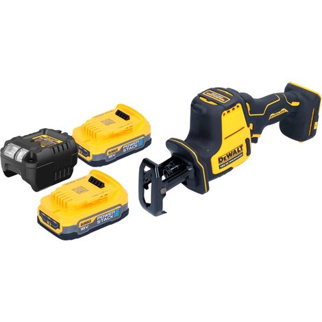 DeWalt DCS 369 E2 Akku Sbelsge Reciprosge 18 V Brushless + 2x Powerstack Akku 1,7 Ah + Ladegert (1/5)