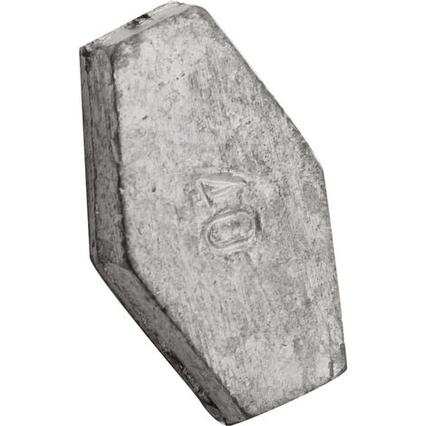 Paladin Angelblei Sechskantblei 40g mit Loch 2 Stück Angelblei
