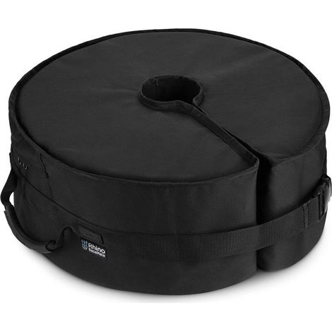Pied de parasol rond, ouverture latérale, 45 cm compatible avec tous les pieds de parasol à ouverture latérale et tous les pieds (noir) (1/5)