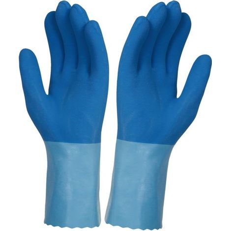 Gant protection chimique et chaleur latex avec support coton cousu - SINGER - LAT3130 T10 (1/2)