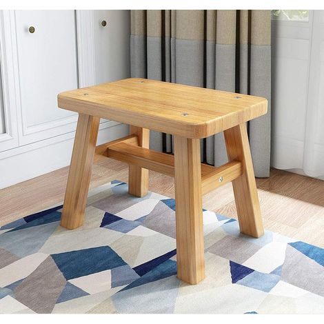 Tabouret pliant d appoint bambou,Banc d'enfant pour le salon domestique, 17x25x24cm (1/4)