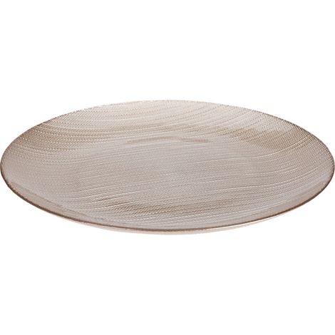 Glasflacher Teller KARNEOL, Ø 28 cm