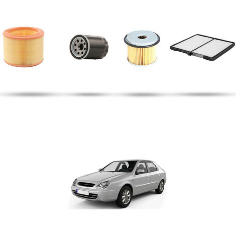 Kit tagliando 4 filtri compatibile con Citroen Xsara 1.8 Diesel 43kw dal 1997 (1/5)