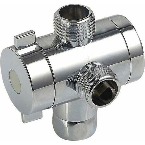 Adaptateur en T à 3 voies pour mitigeur bain-douche, connecteur de vanne d'inverseur, 11 (1/4)