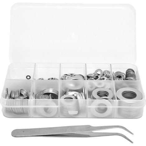 684 Pièces Rondelles Plates en Acier Inoxydable 304, Assortiment d'Accessoires de Rechange pour Entretien (1/5)