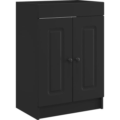 Cabinet debajo del fregadero Negro 56 x 37,5 x 81 cm