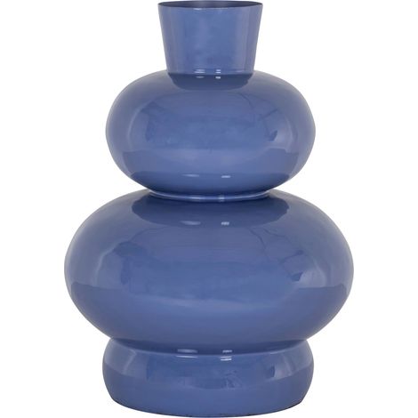 Vase décoratif design empilable finition very peri tendance - very peri bleu violet (1/2)