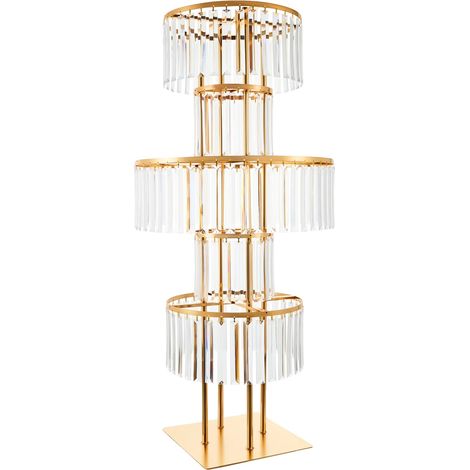 Blumenstand, Elegantes Design, Freistehende Präsentation, Gold (1/2)