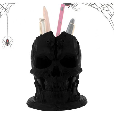 up Pinselhalter Utensilienhalter Gothic Schädel Ablage für