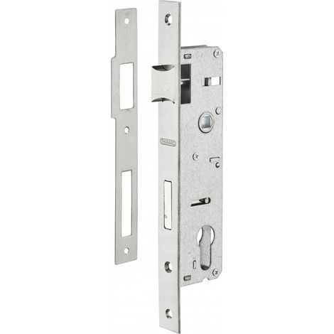 Thirard – Serrure encastrable à cylindre pour menuiserie métallique – Axe 30mm – Dimensions 46x174mm – Pêne en alliage nickelé – Têtière inox